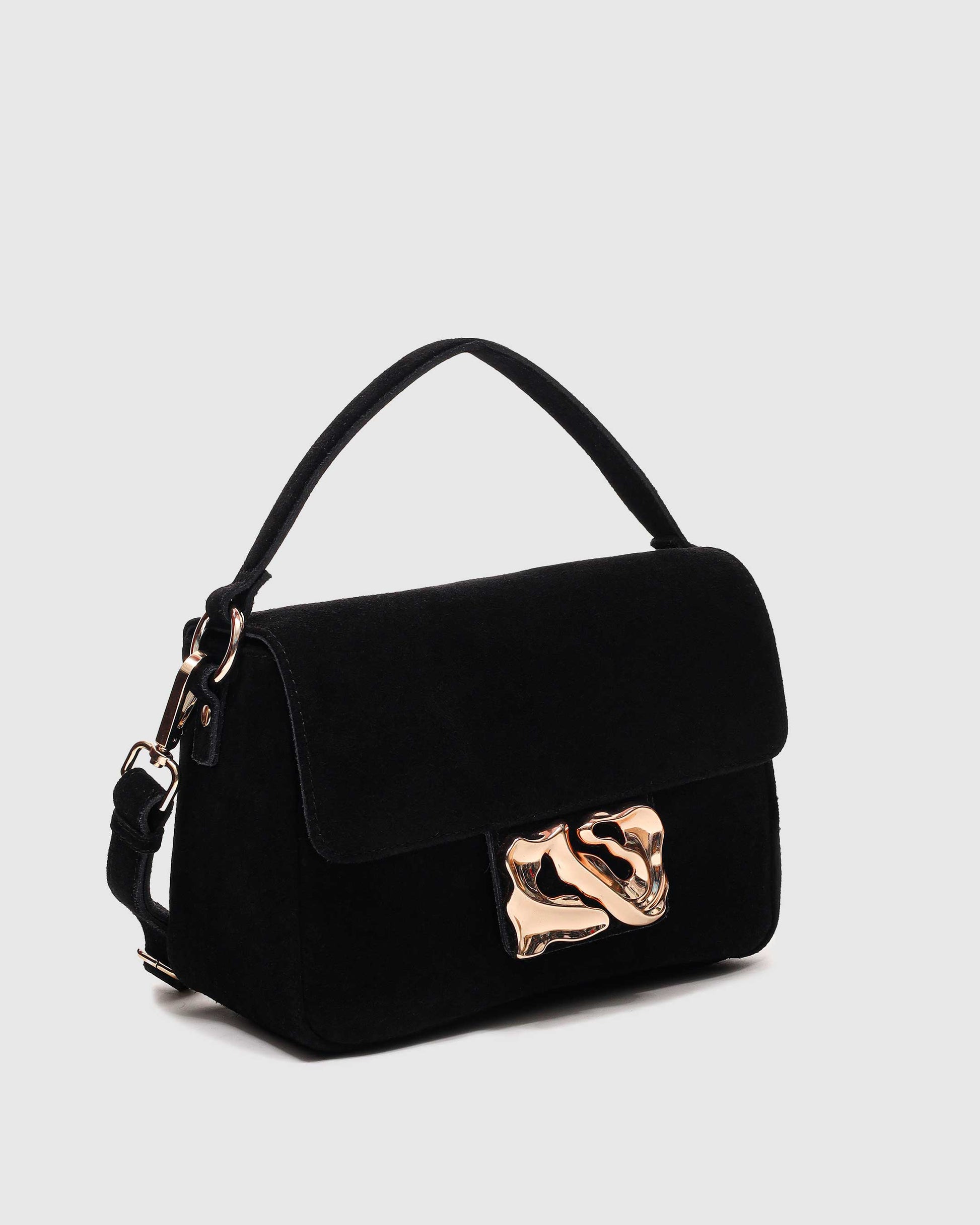 Núnoo Honey Icon Suede Black w. Gold Medium Black