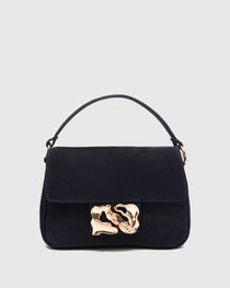 Honey Icon Suede Navy w. Gold
