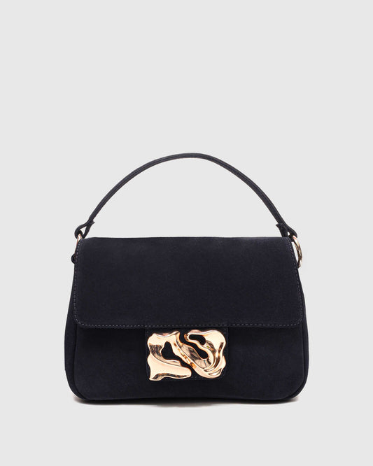 Núnoo Honey Icon Suede Navy w. Gold Medium Navy