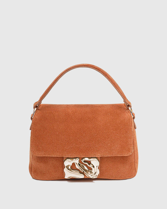 Núnoo Honey Icon Suede Toffee w. Gold Medium Toffee