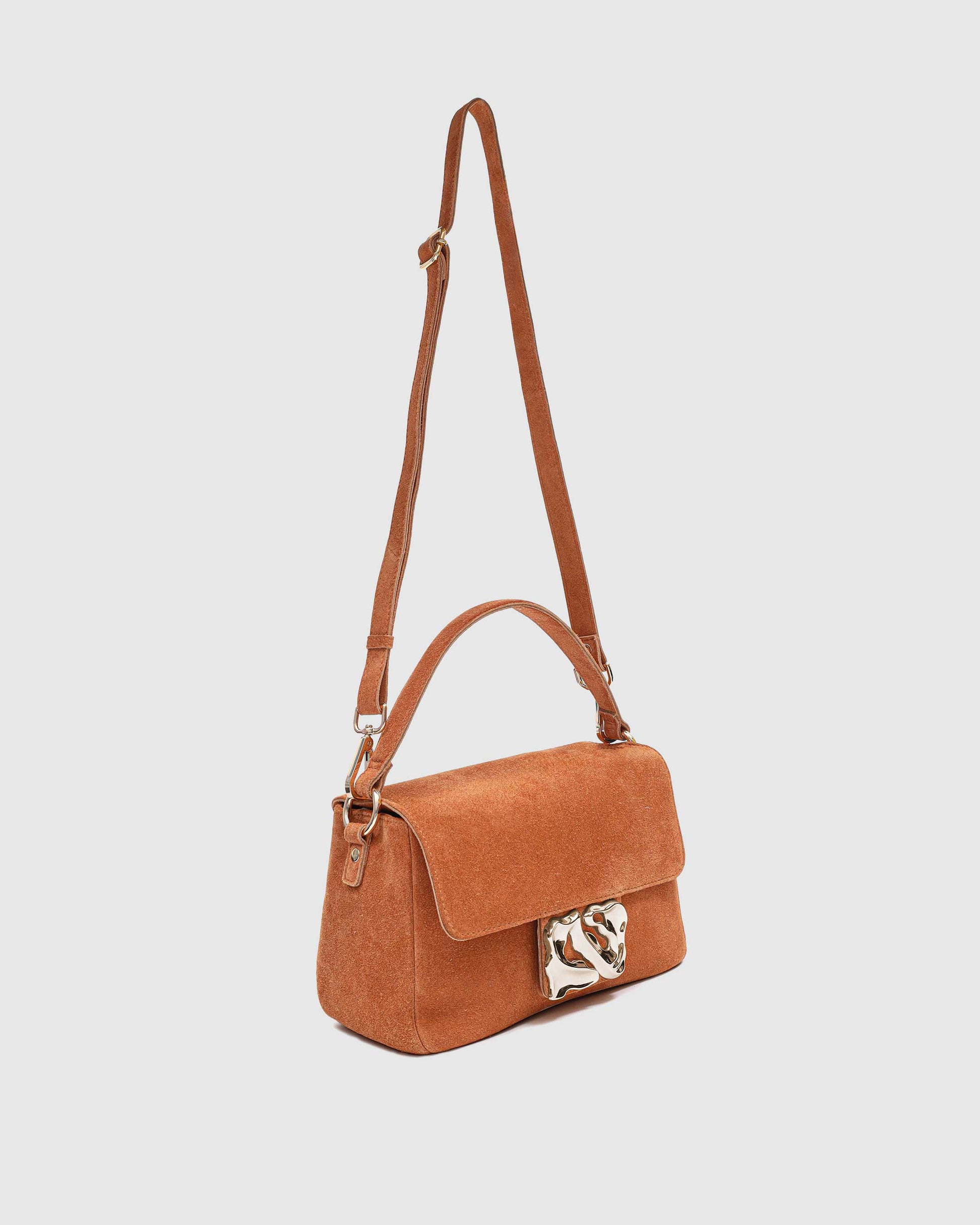 Núnoo Honey Icon Suede Toffee w. Gold Medium Toffee