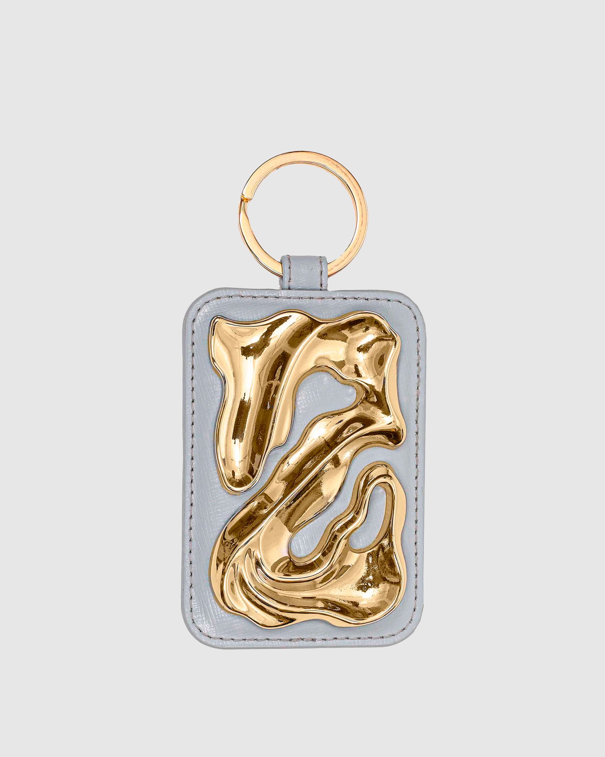 Núnoo Icon Key Ring Florence Light Grey w. Gold Accessories Light grey