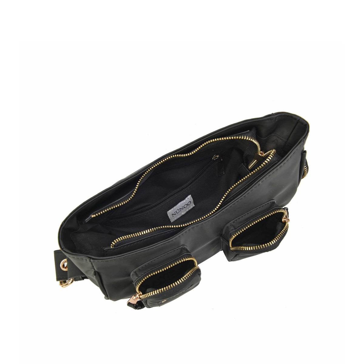 Núnoo Jennifer Pocket Bamboo Black w. Gold  Black