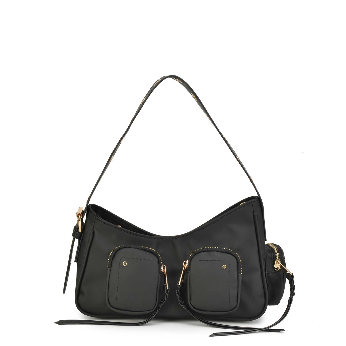 Núnoo Jennifer Pocket Bamboo Black w. Gold  Black