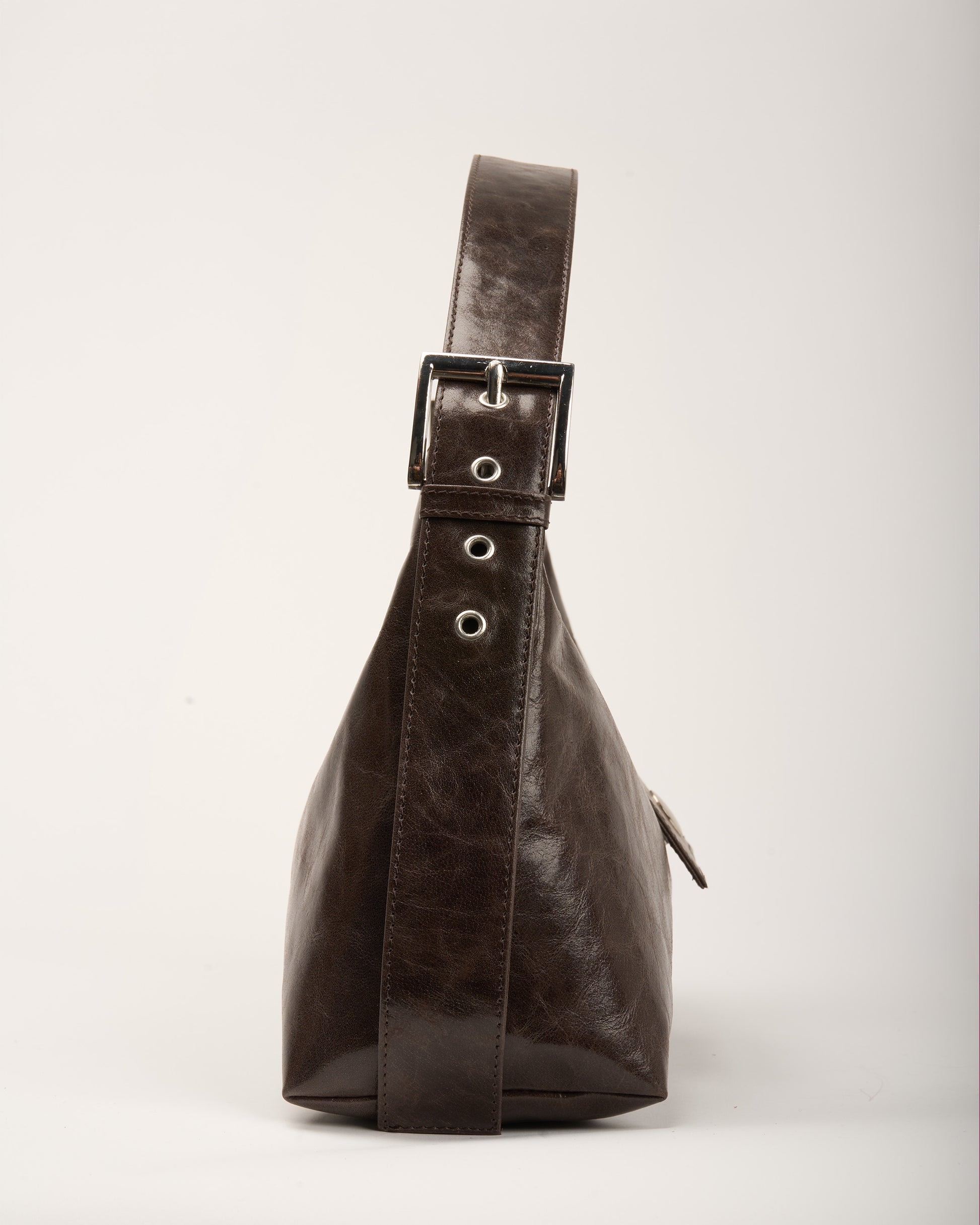 Núnoo Large Dandy Buckle Megah Dark Brown Medium Dark brown