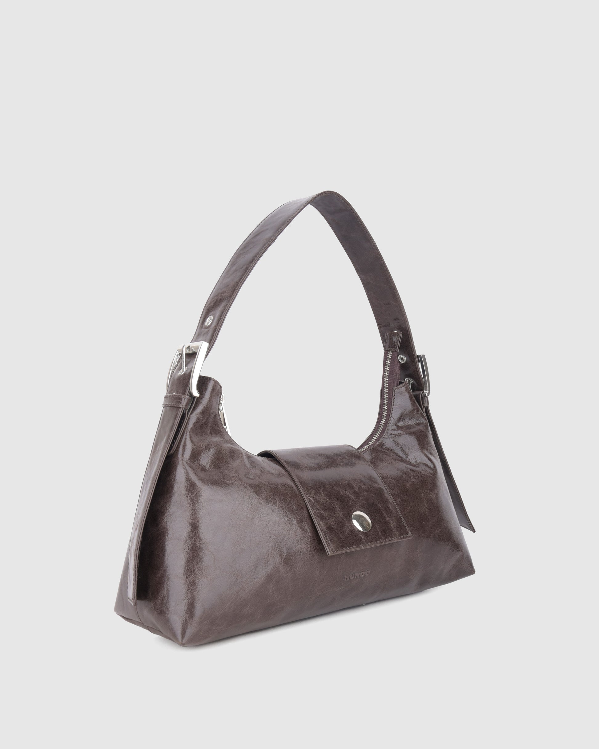 Núnoo Large Dandy Buckle Megah Dark Brown Medium Dark brown