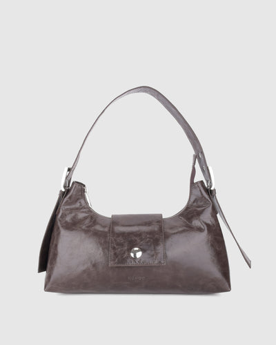 Large Dandy Buckle Megah Dark Brown