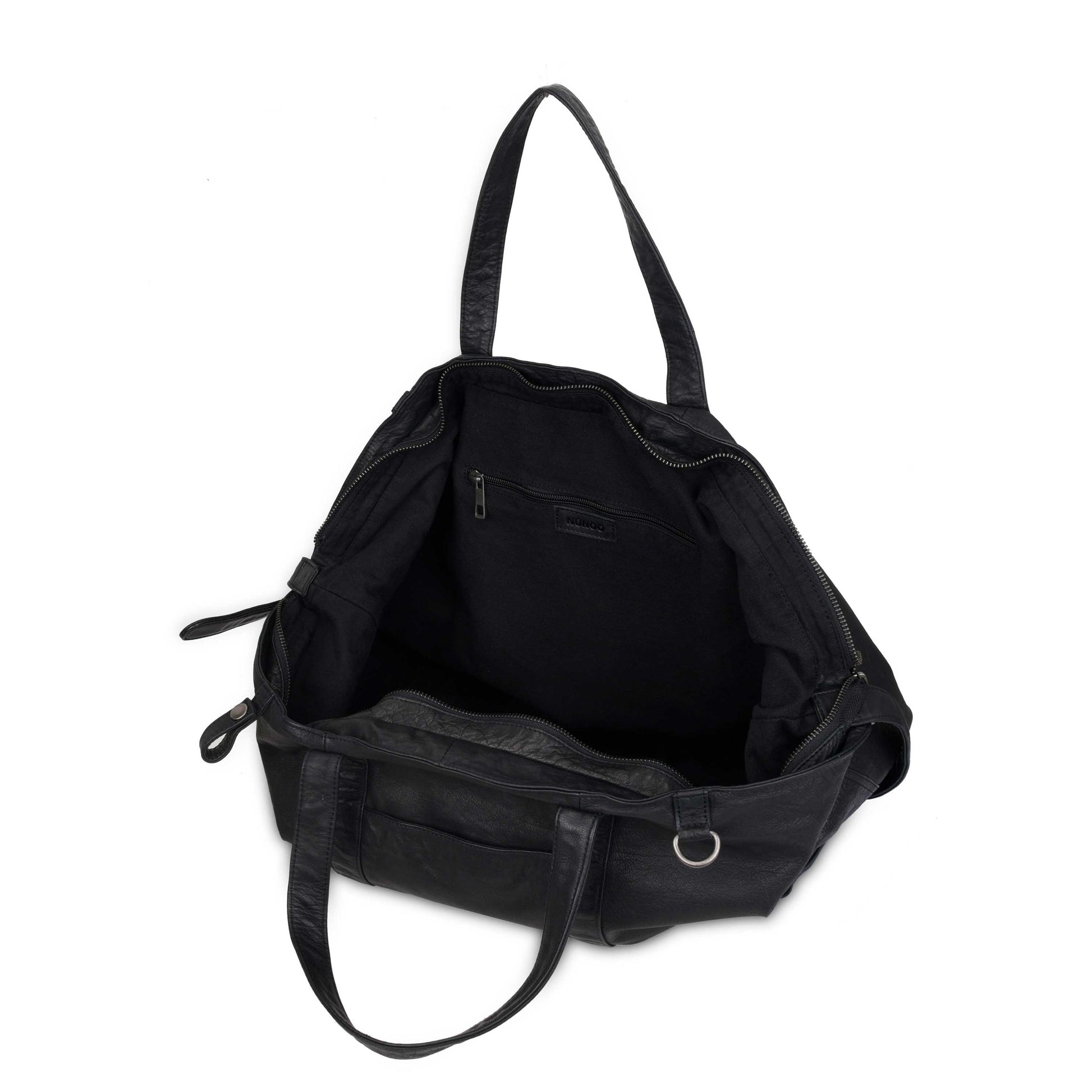 Núnoo Large Tote Washed Black Crossbody Black