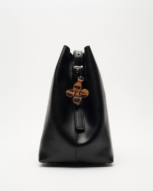 Núnoo Logo Bagcharm Stripes Deluxe Dark Brown Accessories Stripes