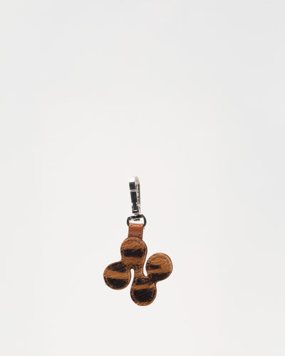 Logo Bagcharm Stripes Deluxe Dark Brown