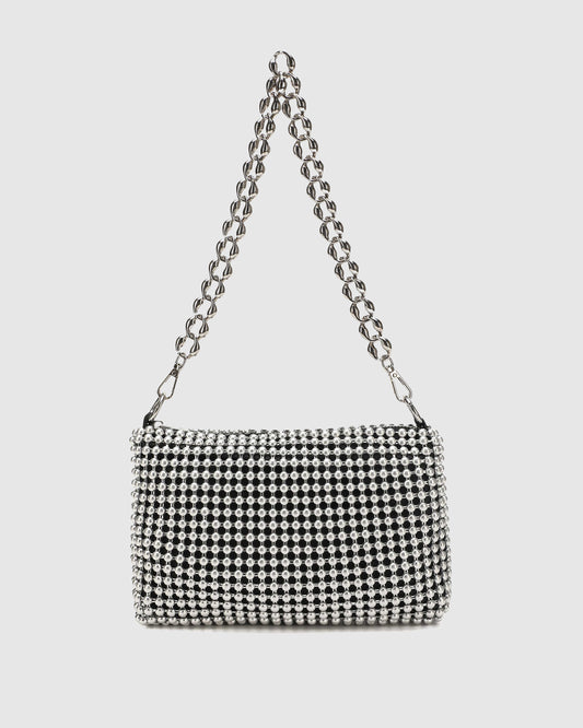 Núnoo Lucia Metal Silver Small bag