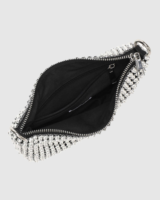 Núnoo Lucia Metal Silver Small bag