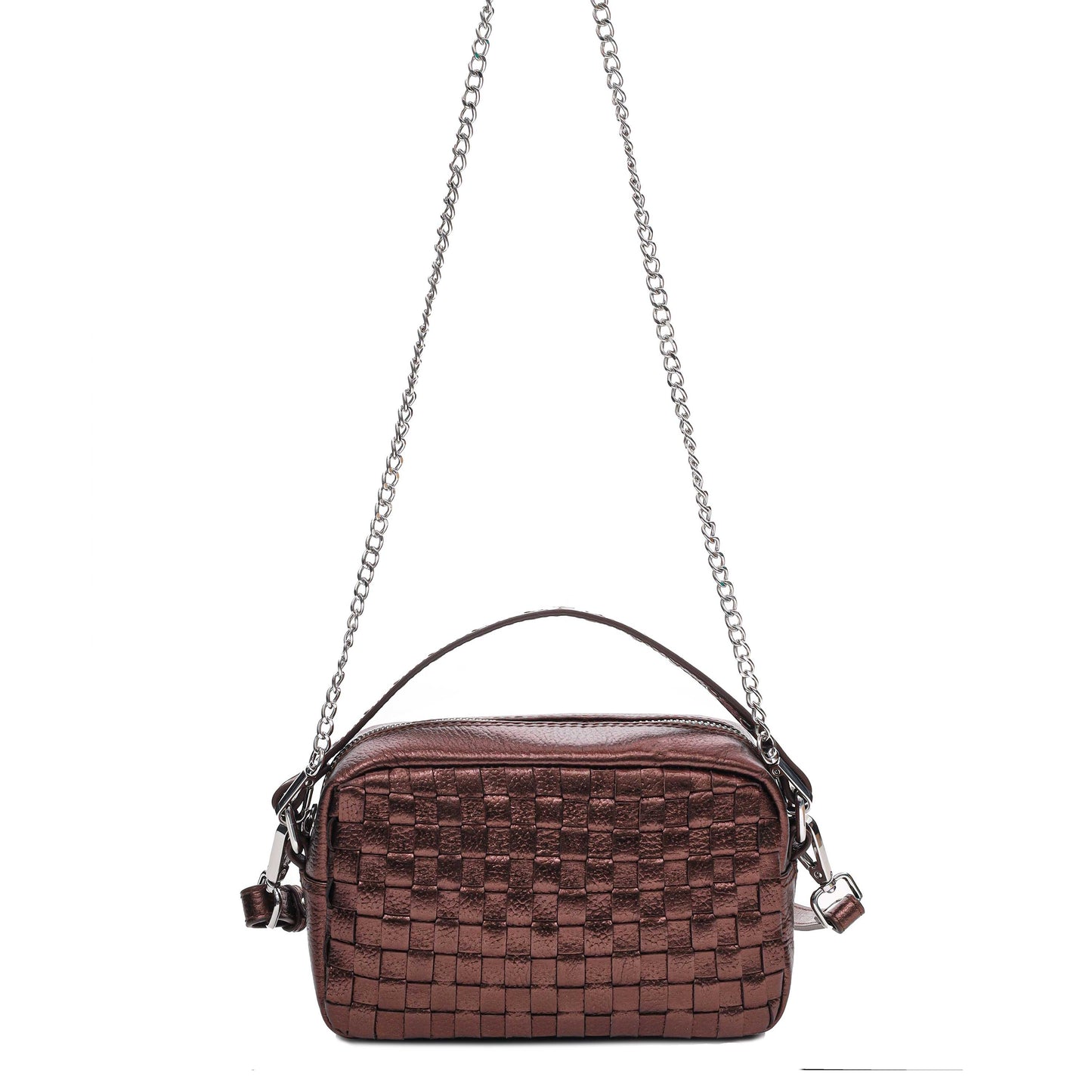 Núnoo Lyra Metallic Brown Small bag Brown