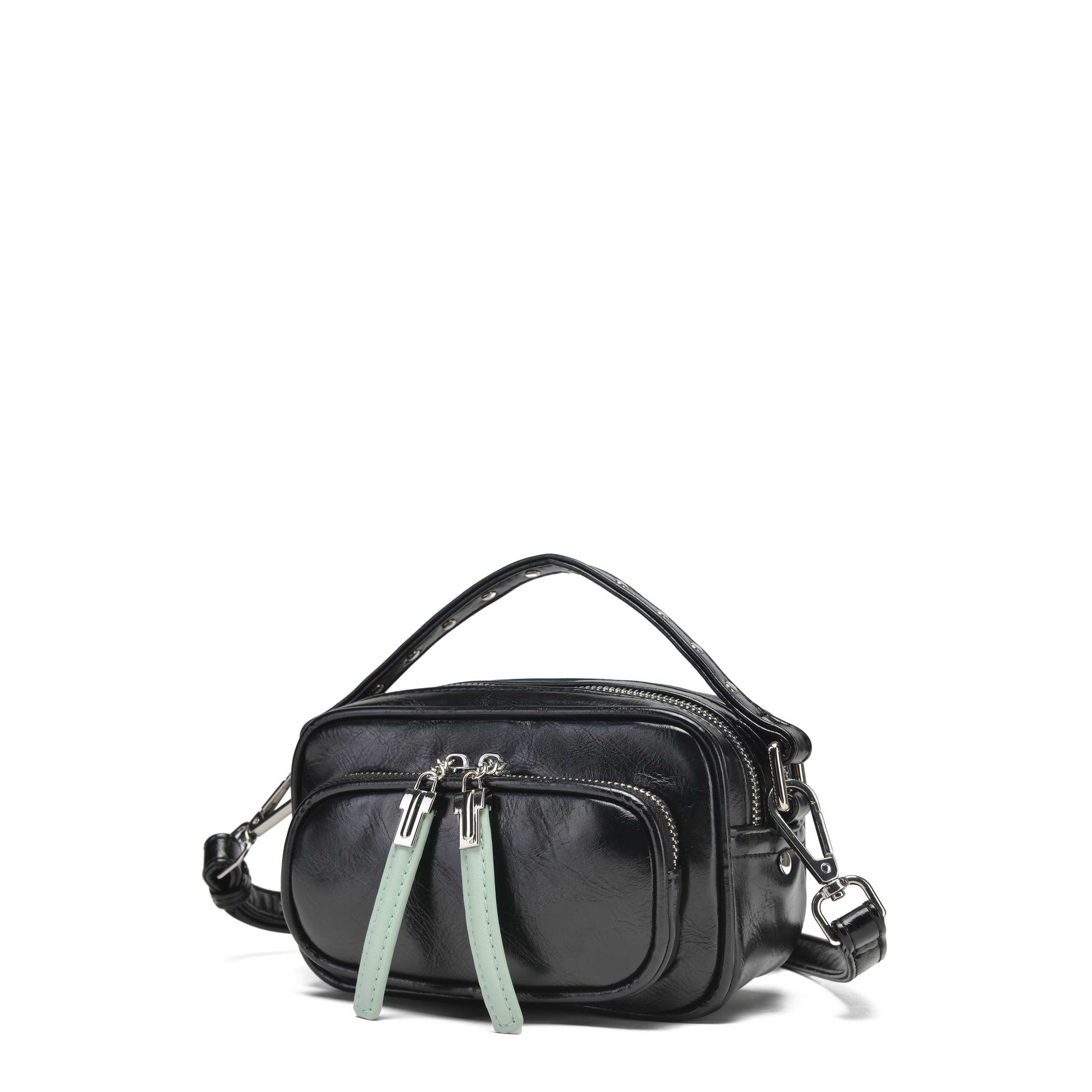 Núnoo Lyra Pocket Wrinkle Black Small bag Black