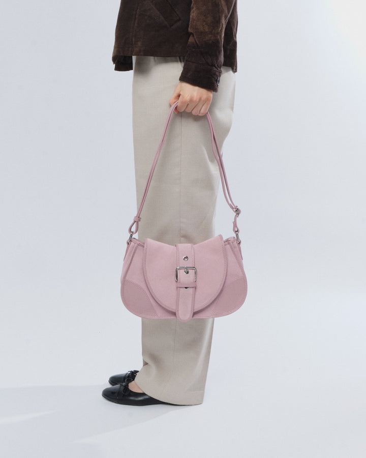 Núnoo Maria Suede Candyfloss Medium Candyfloss