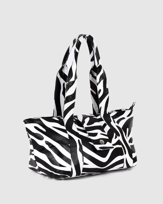 Núnoo Maxi Shopper Savanna Black Stripe Maxi Black Stripe