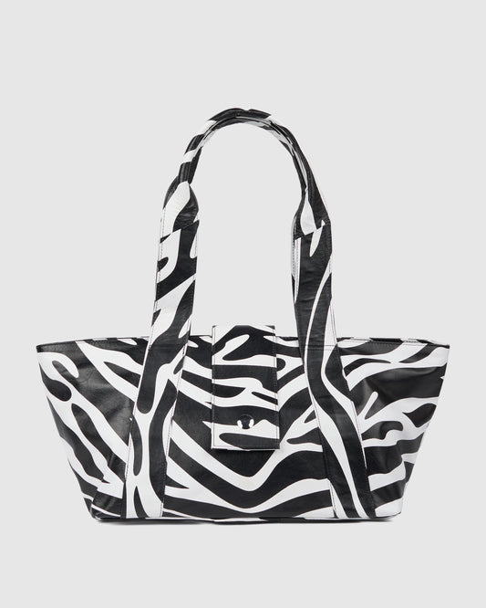 Núnoo Maxi Shopper Savanna Black Stripe Maxi Black Stripe