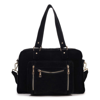 Mille Suede Black w. Gold