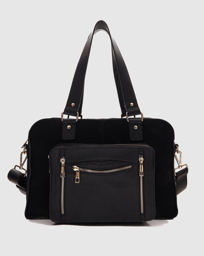 Mille Suede Mix Black w. Gold