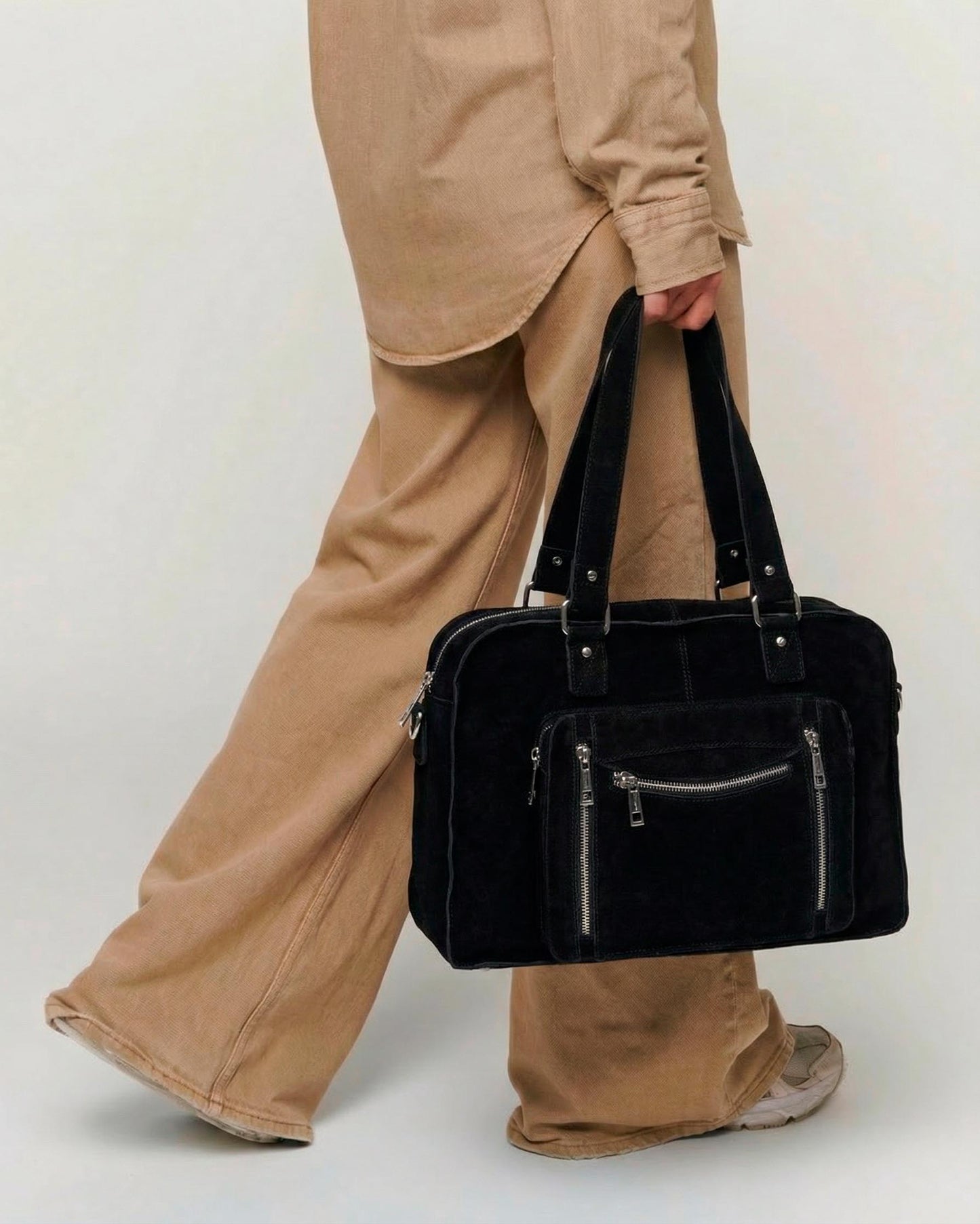 Núnoo Mille new suede Black Maxi Black