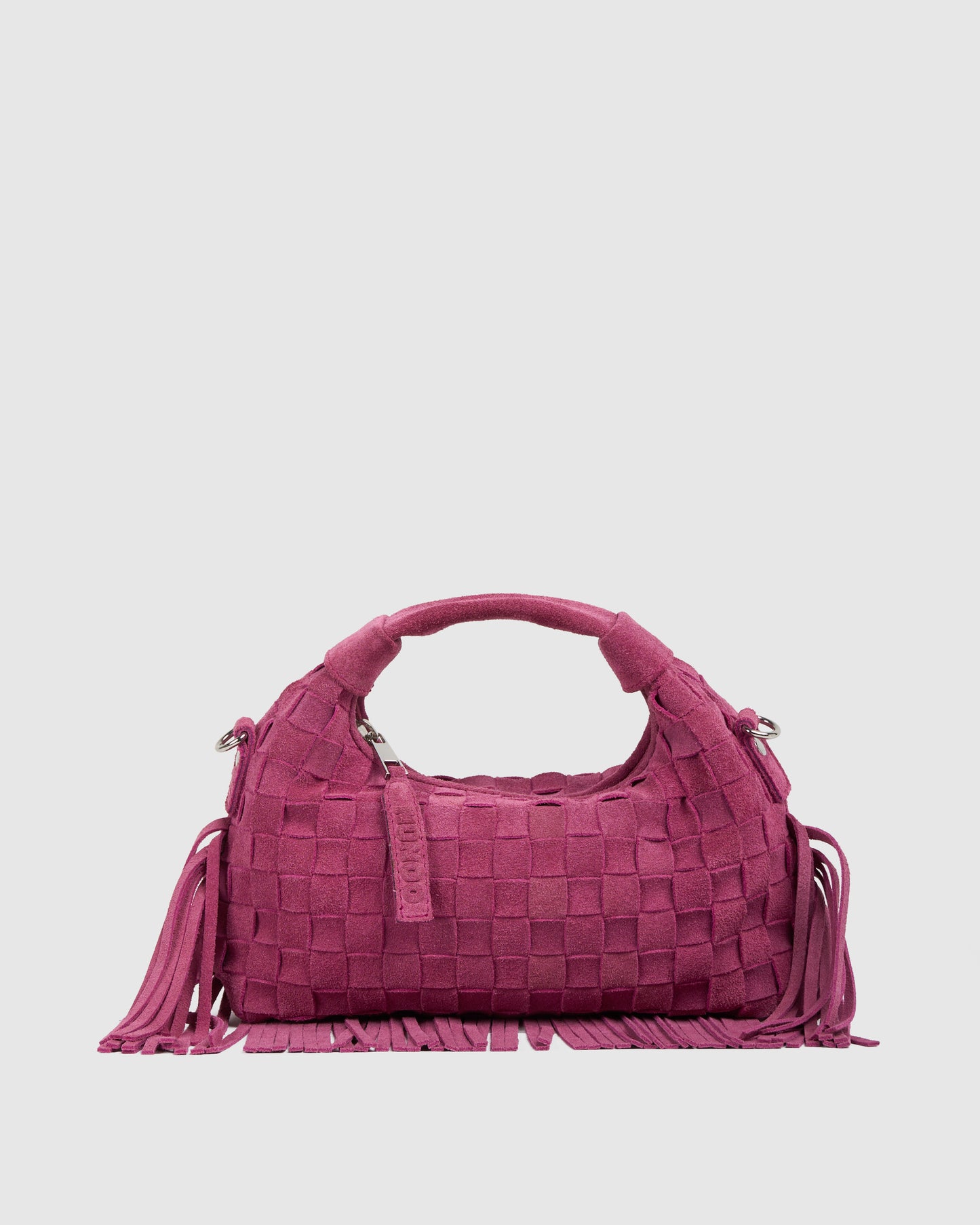 Núnoo Mini Dandy Braided Fringe Pink - Berg Larsen x Núnoo Small bag Pink