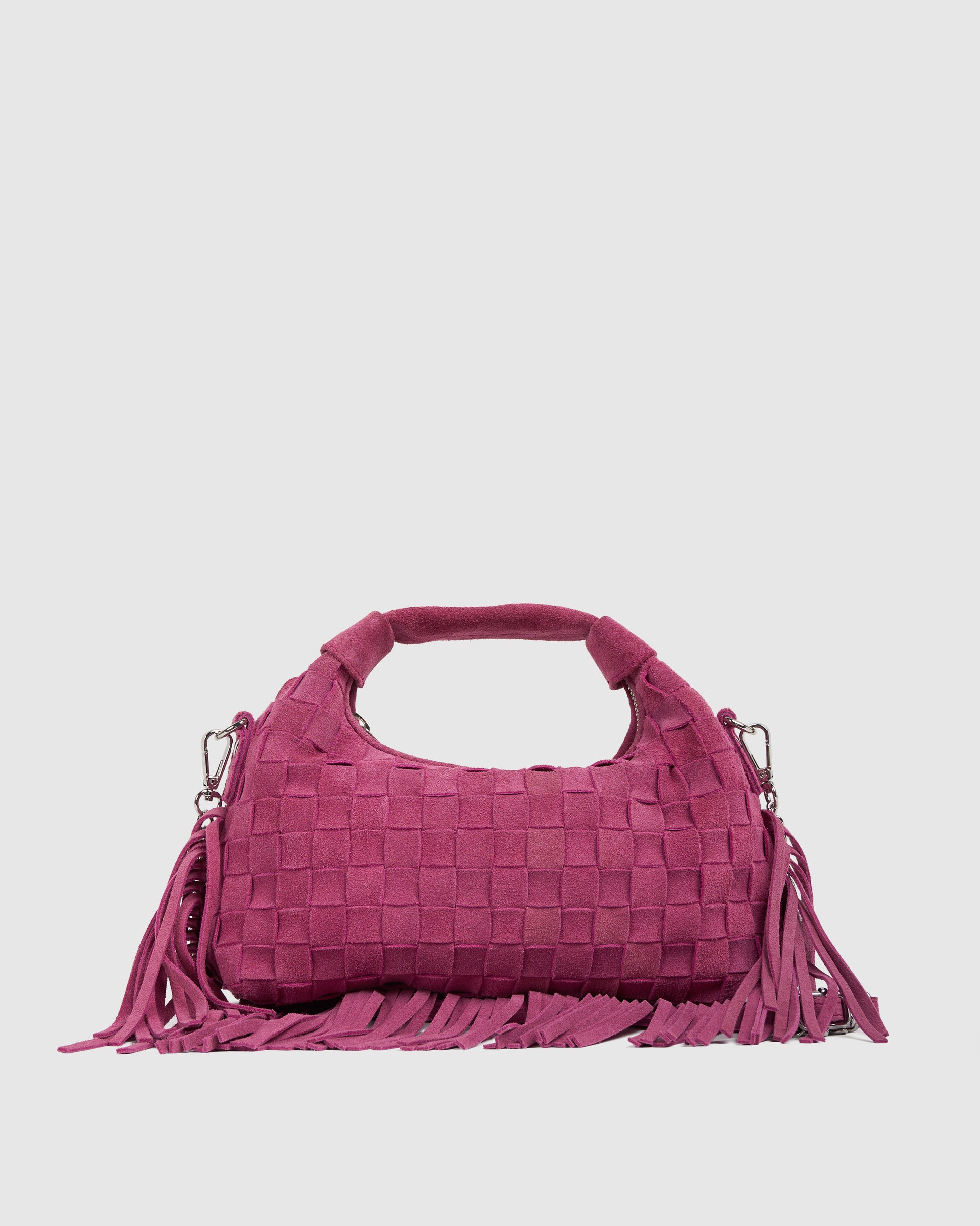 Núnoo Mini Dandy Braided Fringe Pink - Berg Larsen x Núnoo Small bag Pink