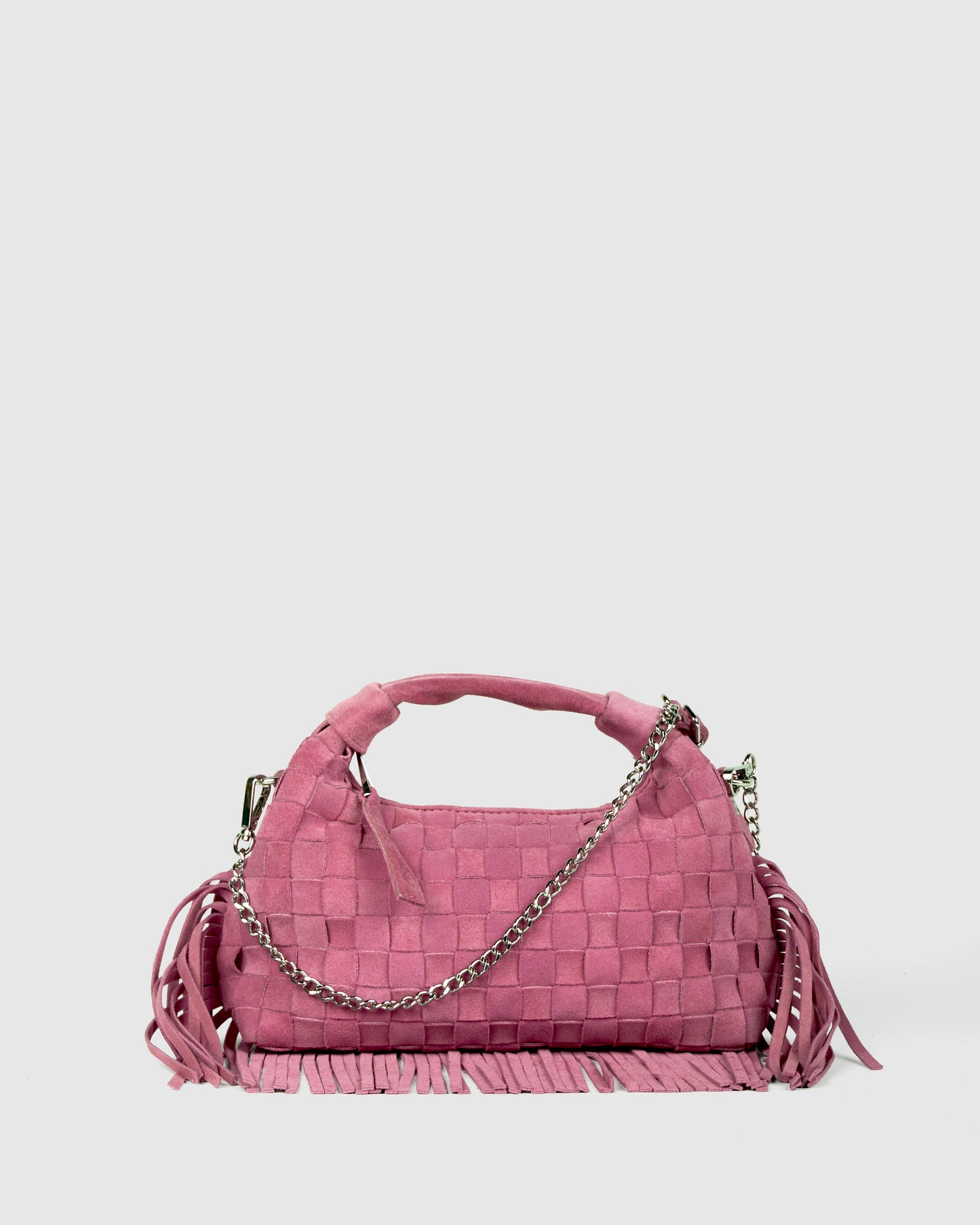 Núnoo Mini Dandy Braided Fringe Pink - Berg Larsen x Núnoo Small bag Pink