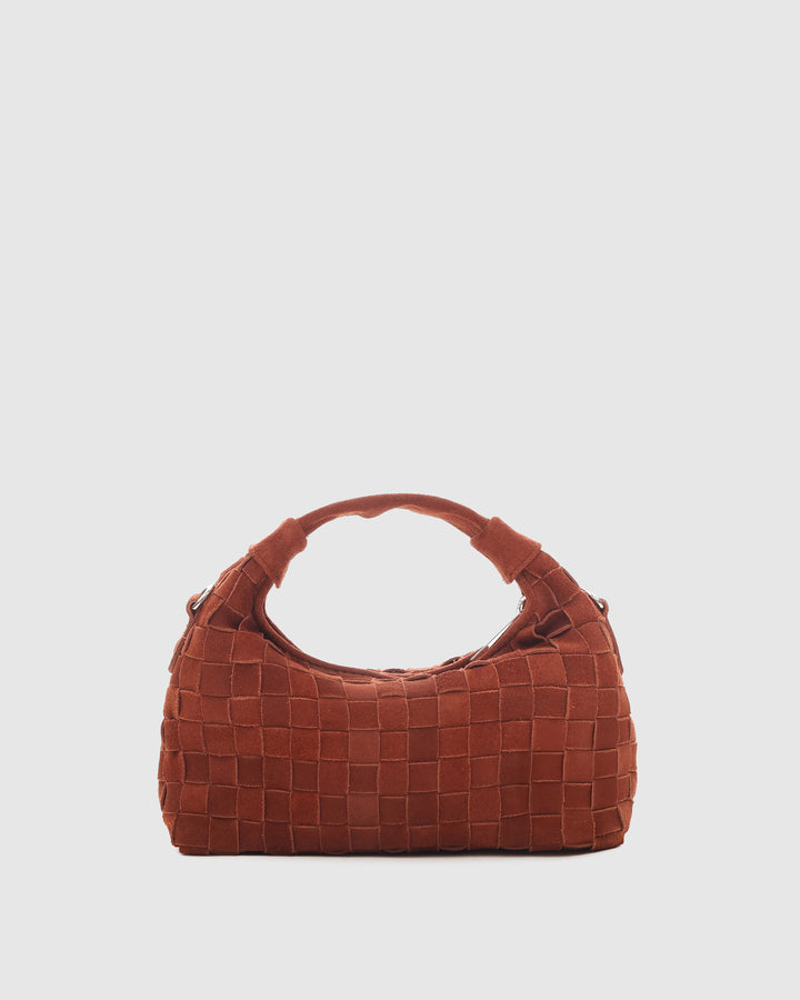 Núnoo Mini Dandy Braided Suede Redwood Small bag Redwood