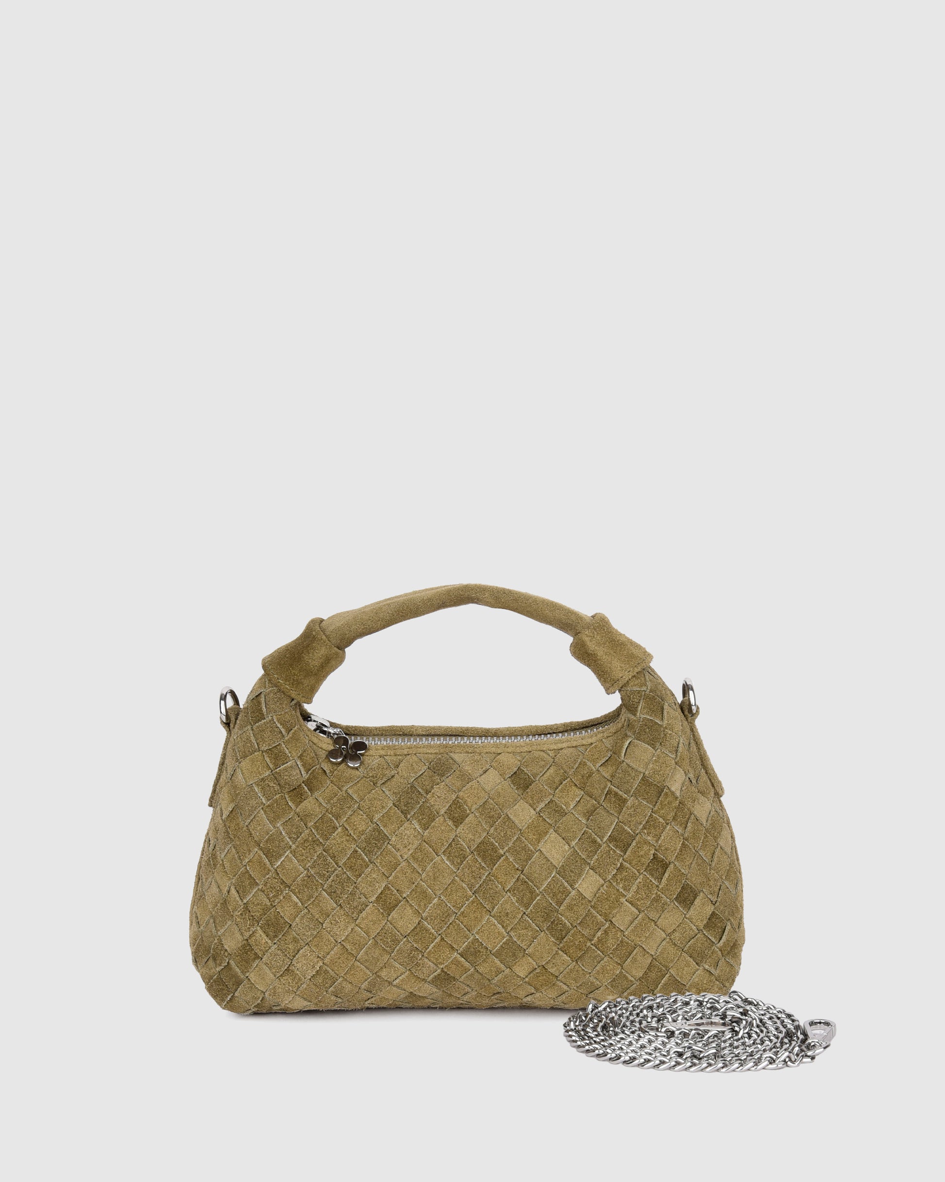 Núnoo Mini Dandy Braided Suede Sage Small bag Sage