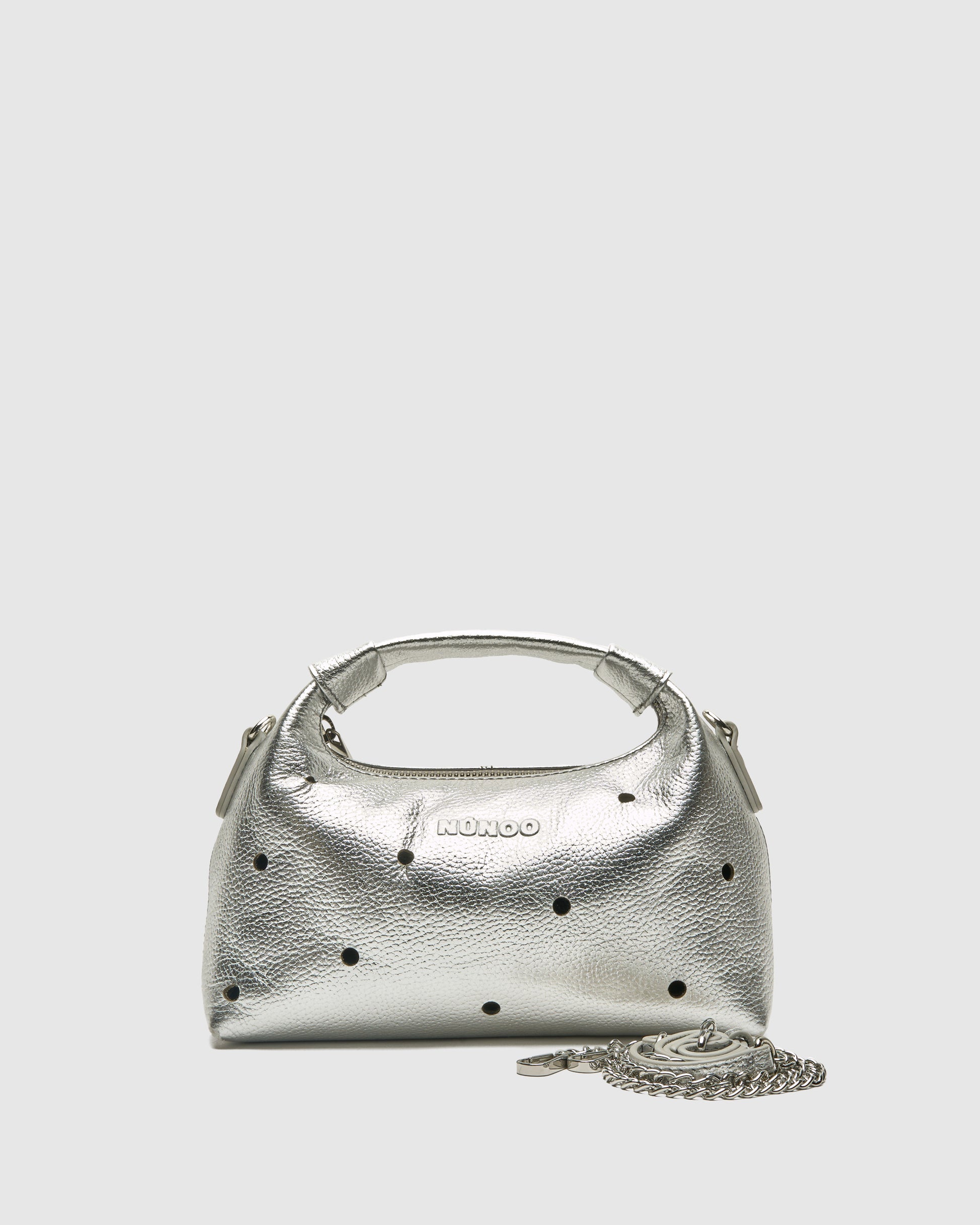 Núnoo Mini Dandy Metallic Silver Small bag Silver