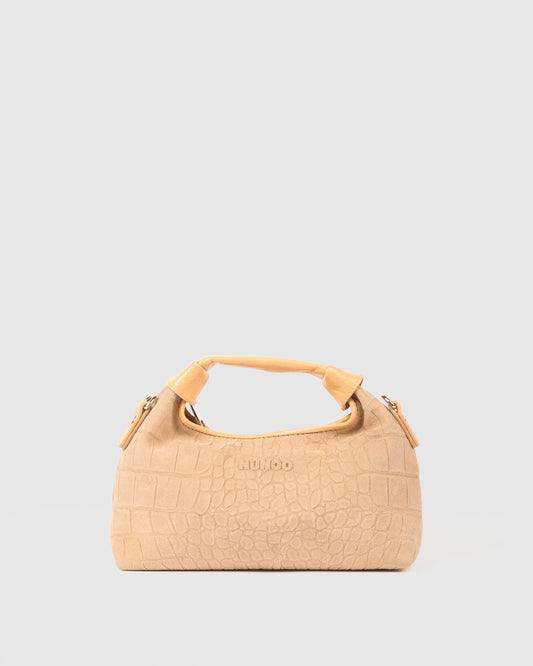 Núnoo Mini Dandy Scale Suede Cream Small bag Cream