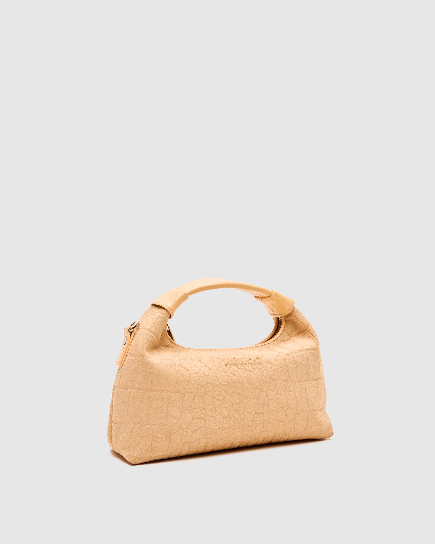 Núnoo Mini Dandy Scale Suede Cream Small bag Cream