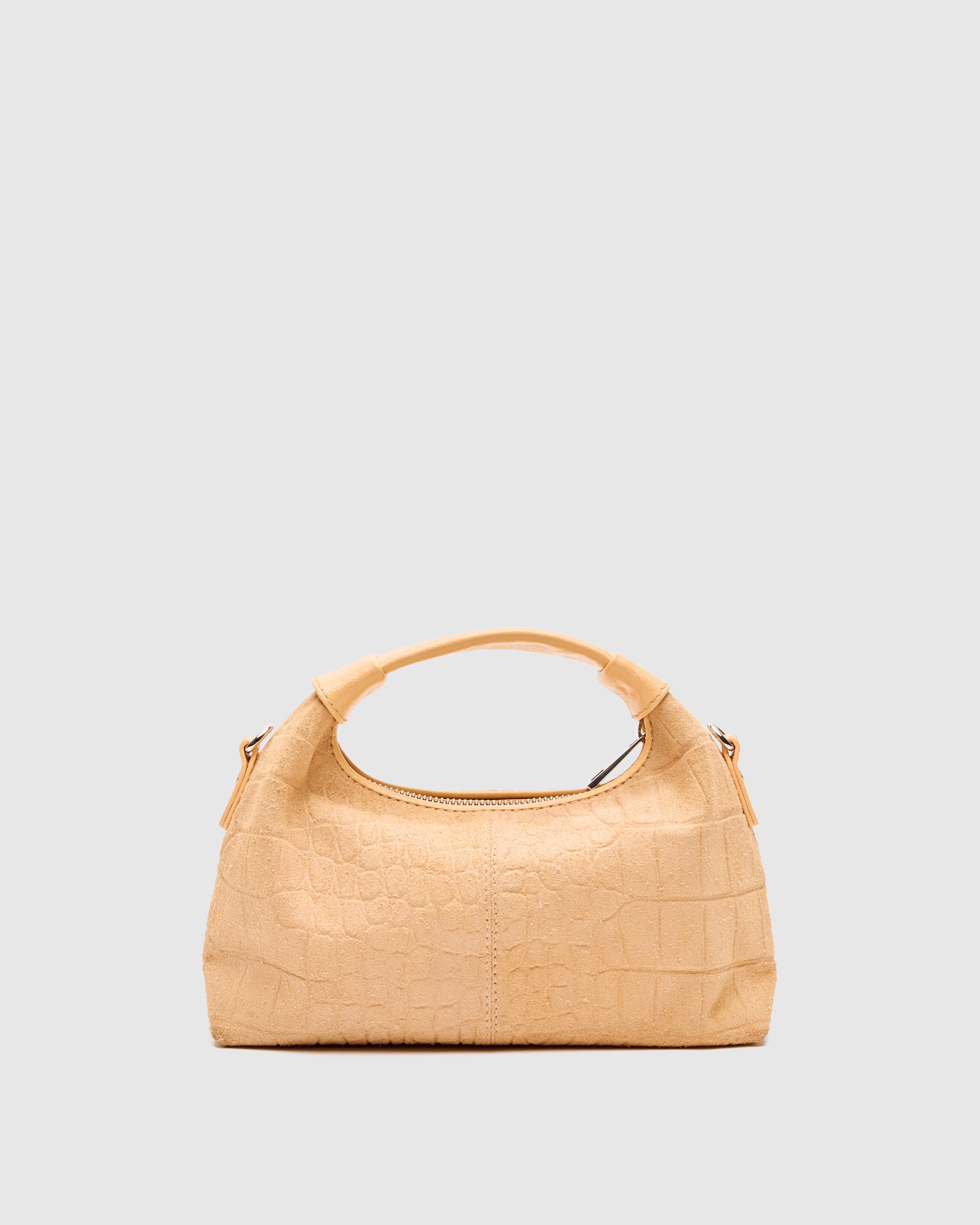 Núnoo Mini Dandy Scale Suede Cream Small bag Cream