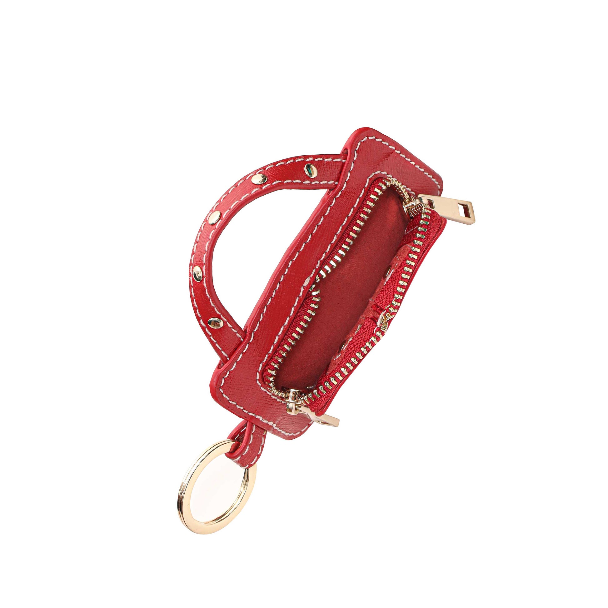 Núnoo Mini Helena Keyring Florence Bright Red w. Gold Accessories Bright Red