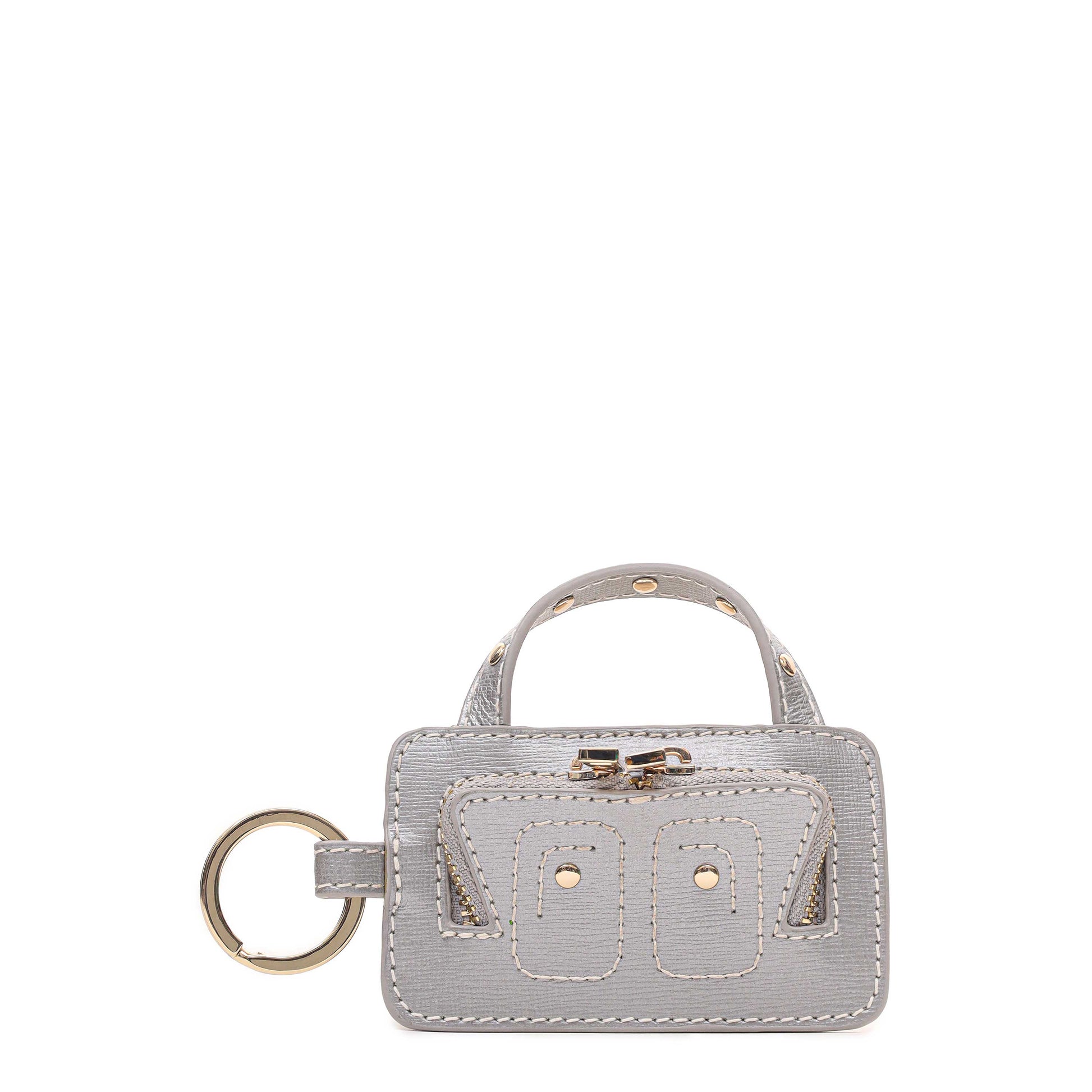 Núnoo Mini Helena Keyring Florence Silver w. Gold Accessories Silver