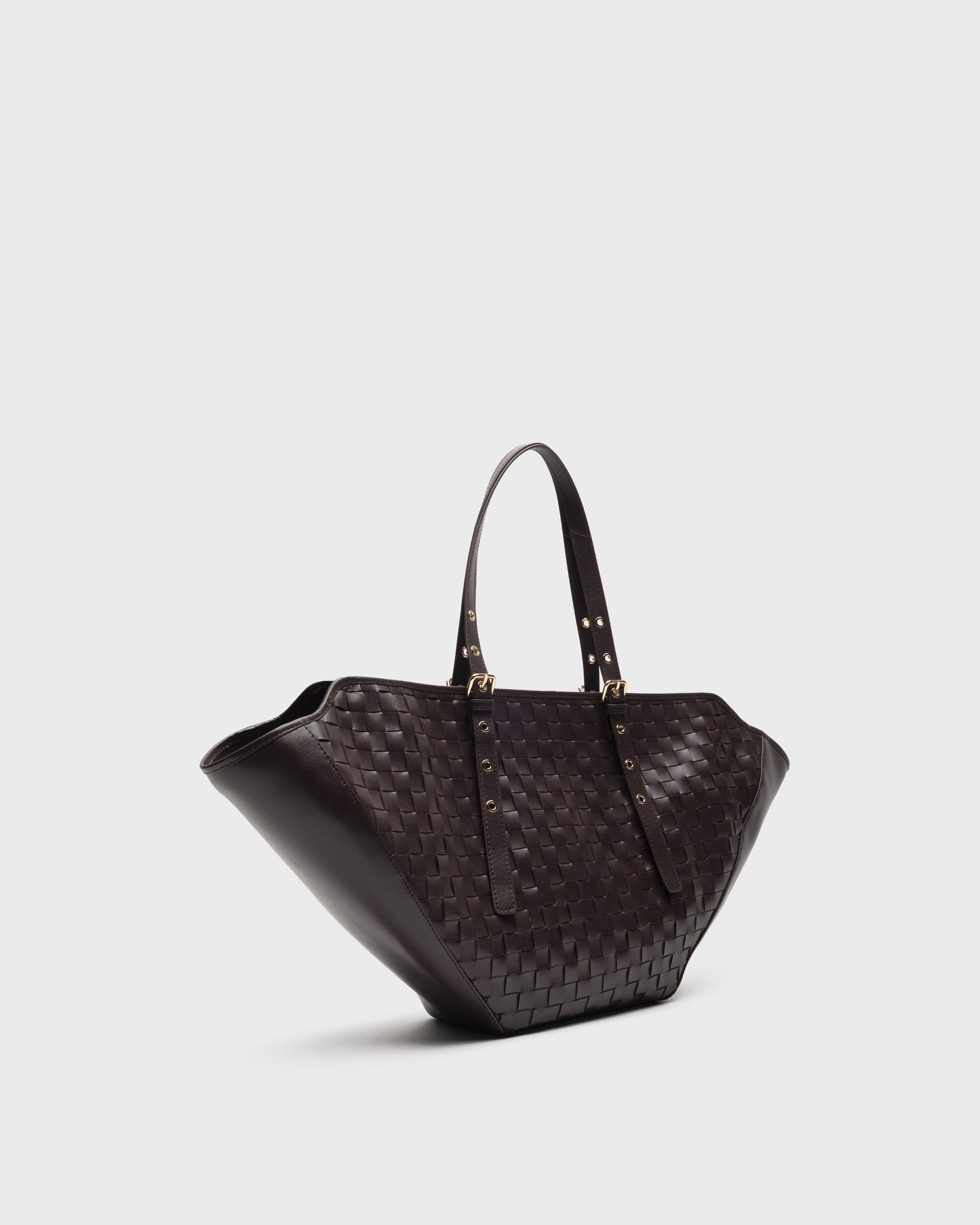 Núnoo Nora Braided Florence Chocolate w. Gold Maxi Chocolate