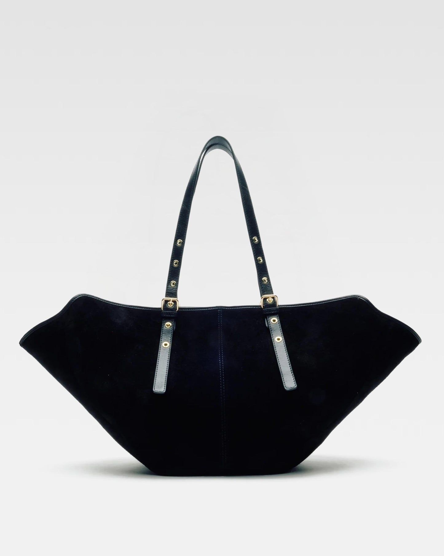 Núnoo Nora Suede Black w. Gold Maxi Black