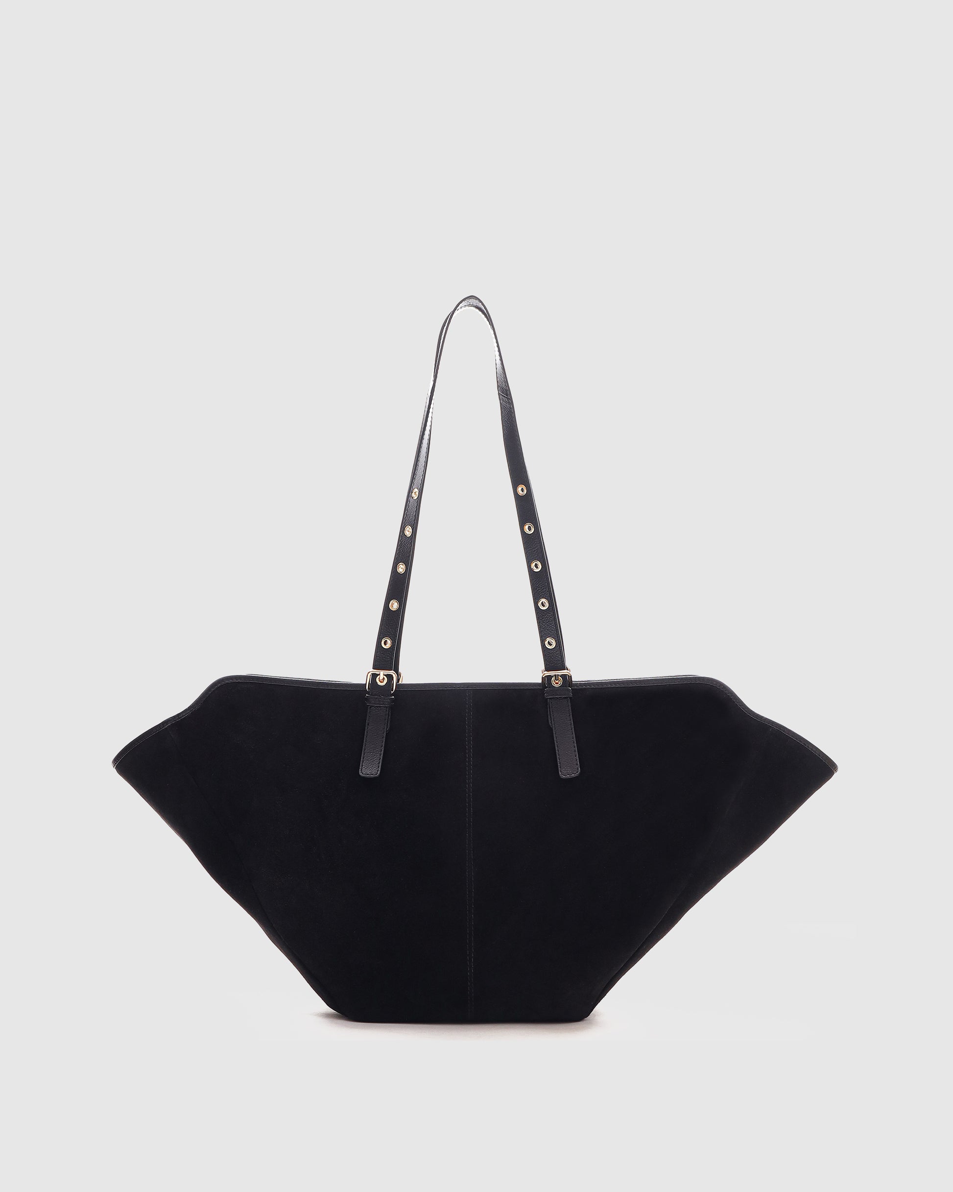 Núnoo Nora Suede Black w. Gold Maxi Black