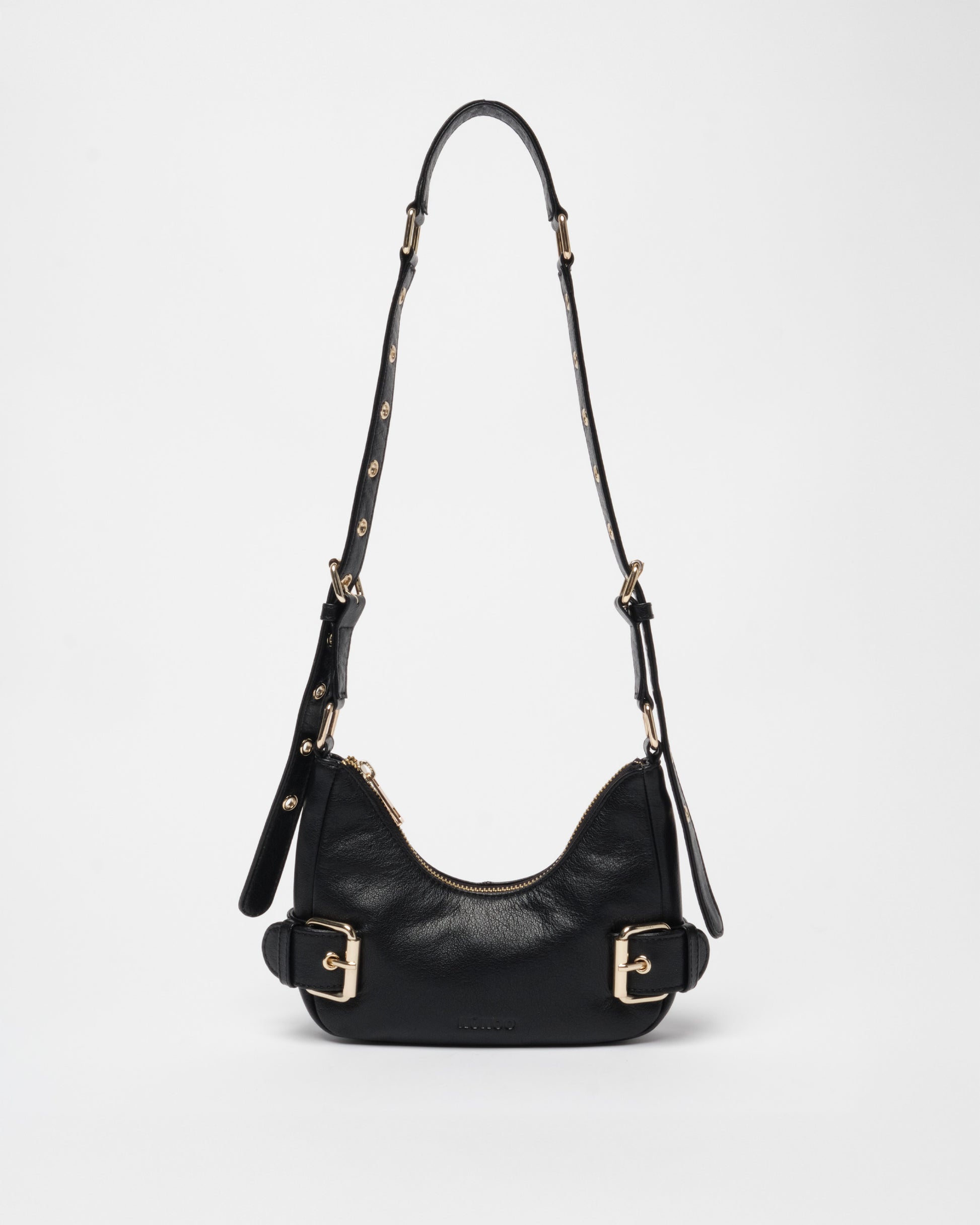 Núnoo Palma Air 1 Black w. Gold Small bag Black