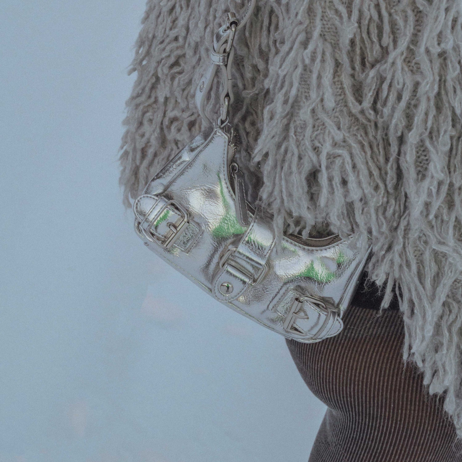 Núnoo Palma Recycled Cool Silver Small bag Silver