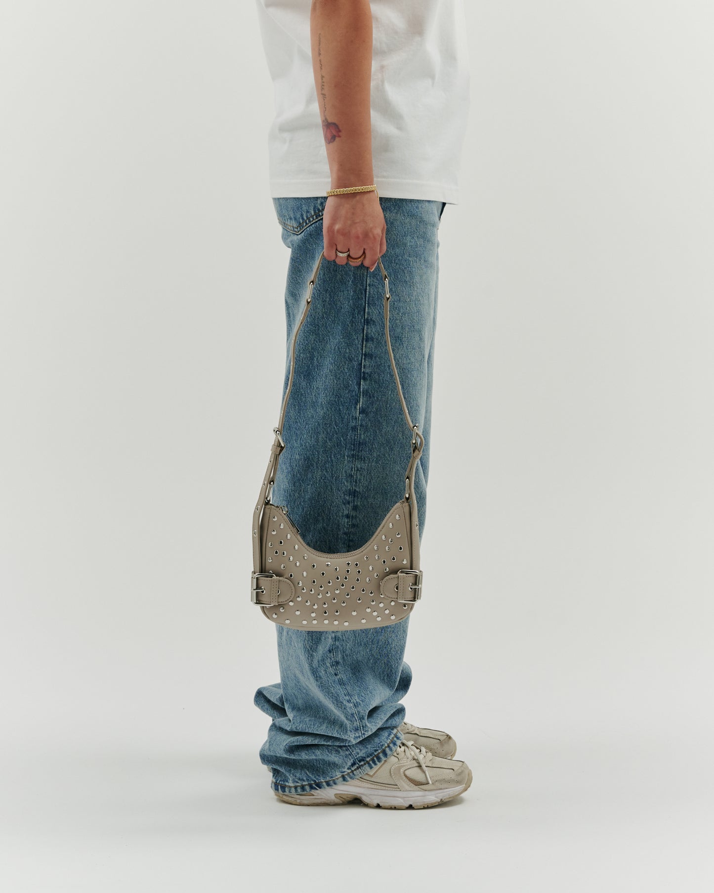 Núnoo Palma Rivet Pure Stone w. Gold Small bag Stone