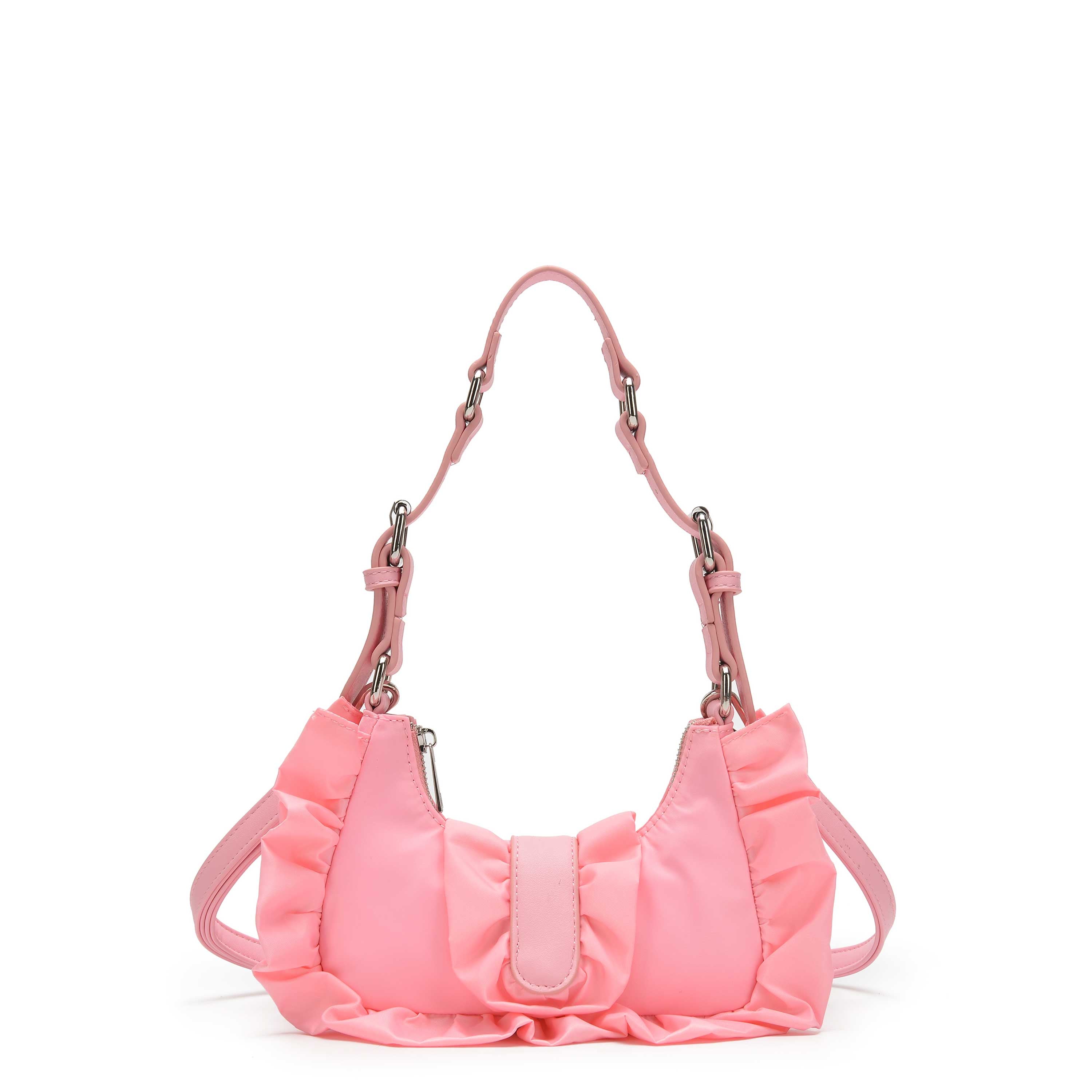 Pink nylon shoulder bag sale