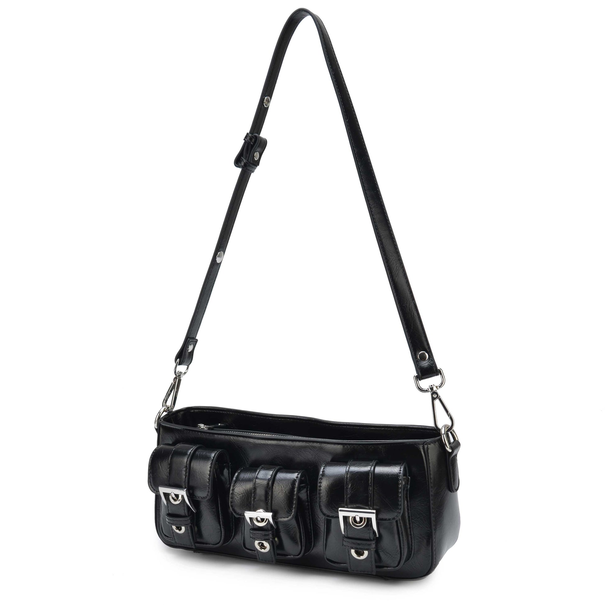 Núnoo Penny Wrinkle Black Shoulder bags Black