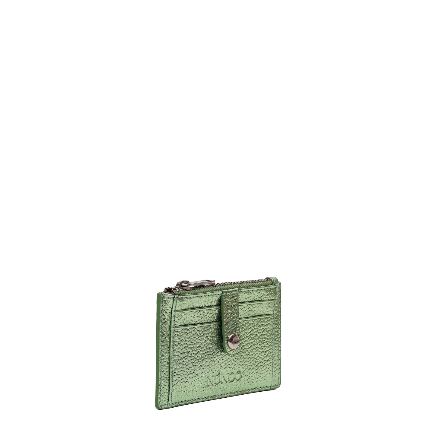 Núnoo Pixie Buckle Metallic Light Green Wallet Light green