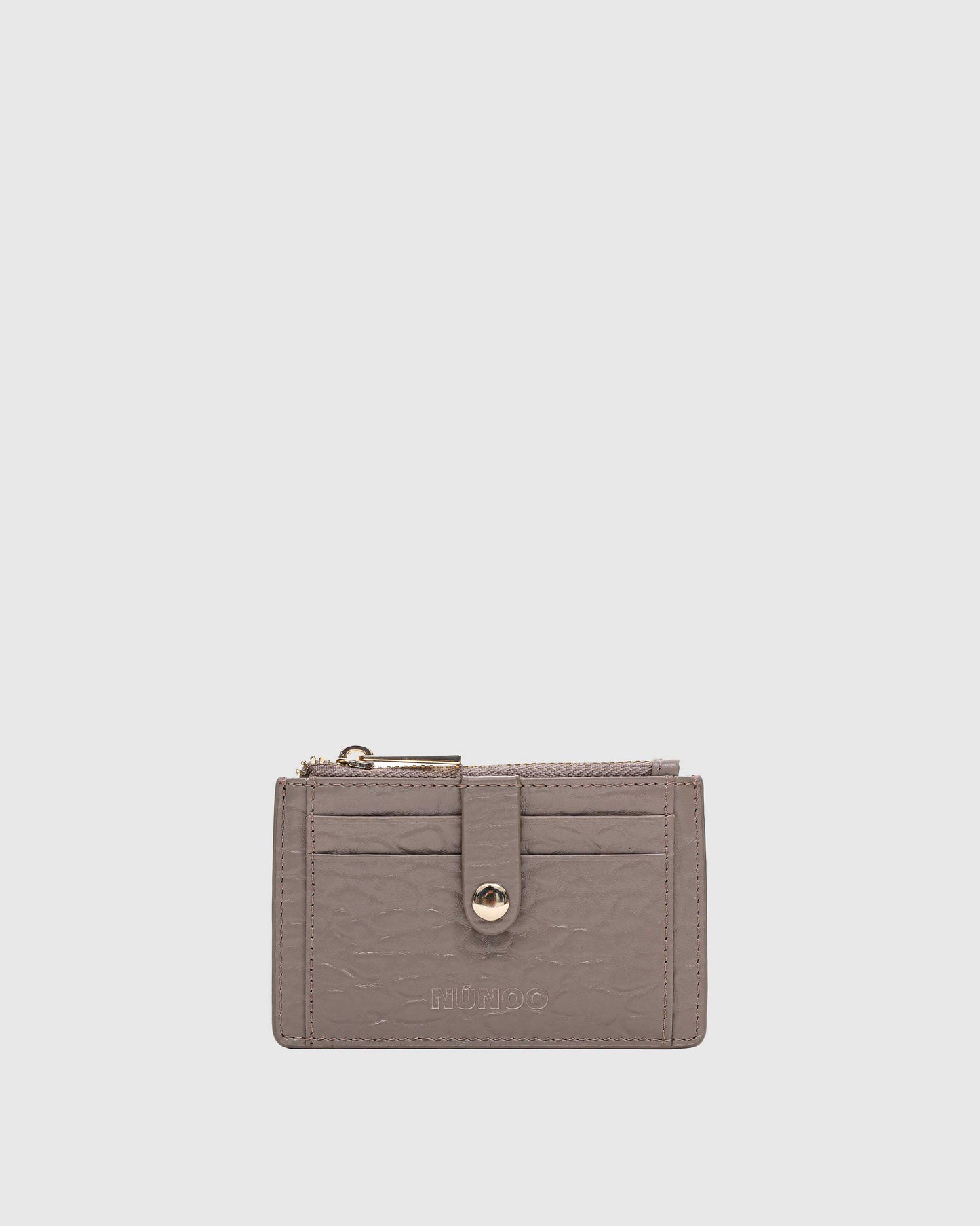 Núnoo Pixie Buckle New Zealand Light Grey w. Gold Wallet Light grey