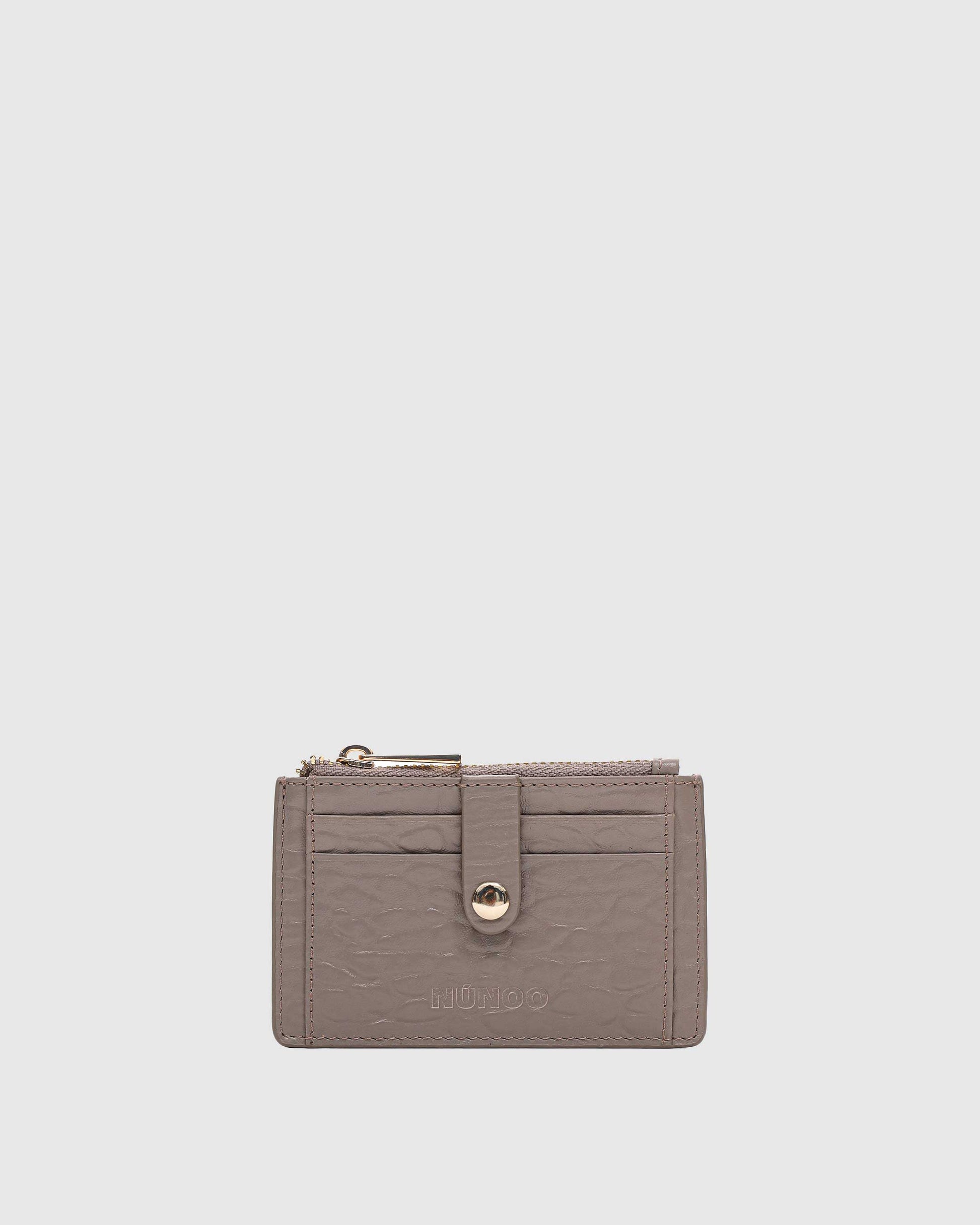 Núnoo Pixie Buckle New Zealand Light Grey w. Gold Wallet Light grey