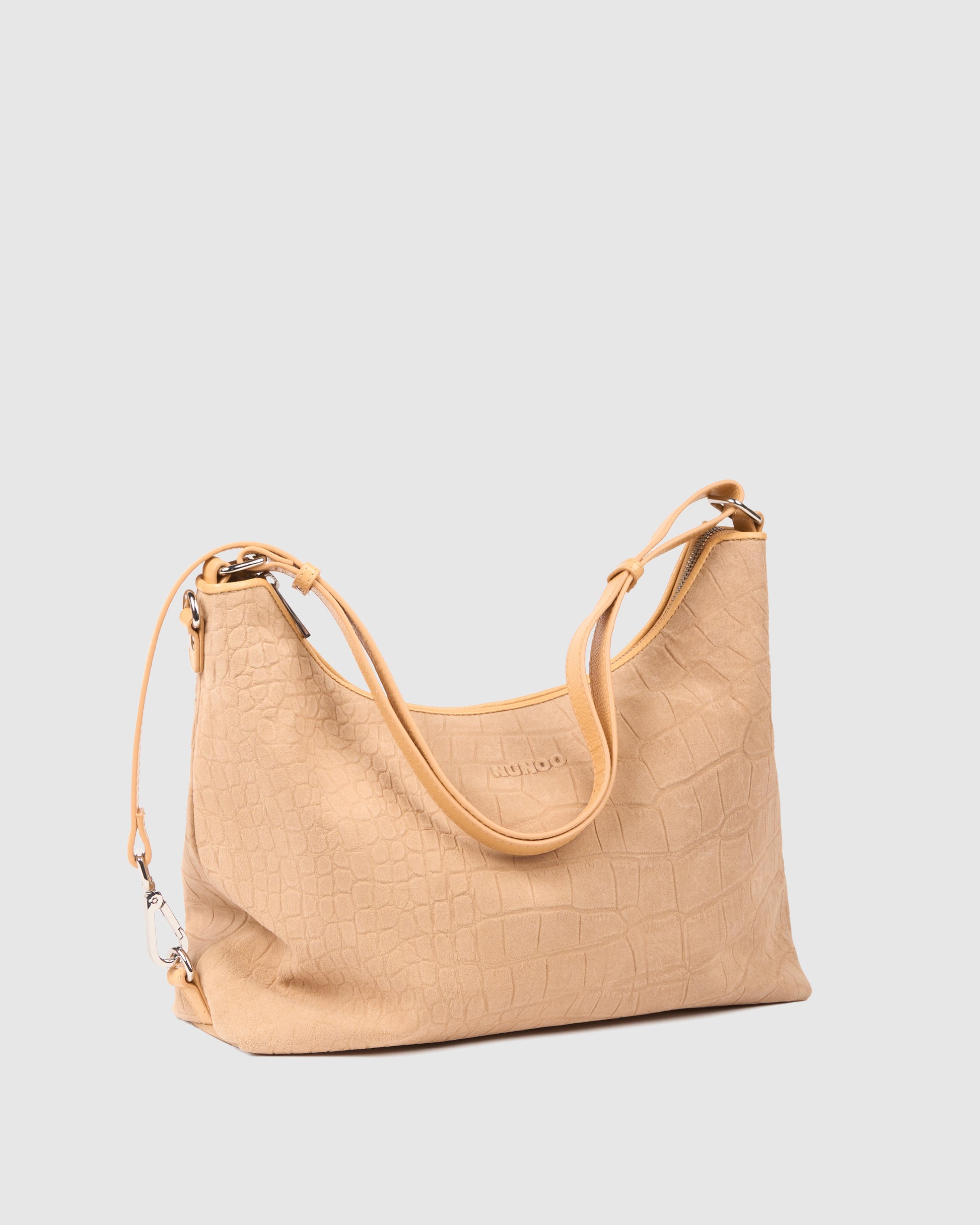 Núnoo Rio Scale Suede Cream Large Cream
