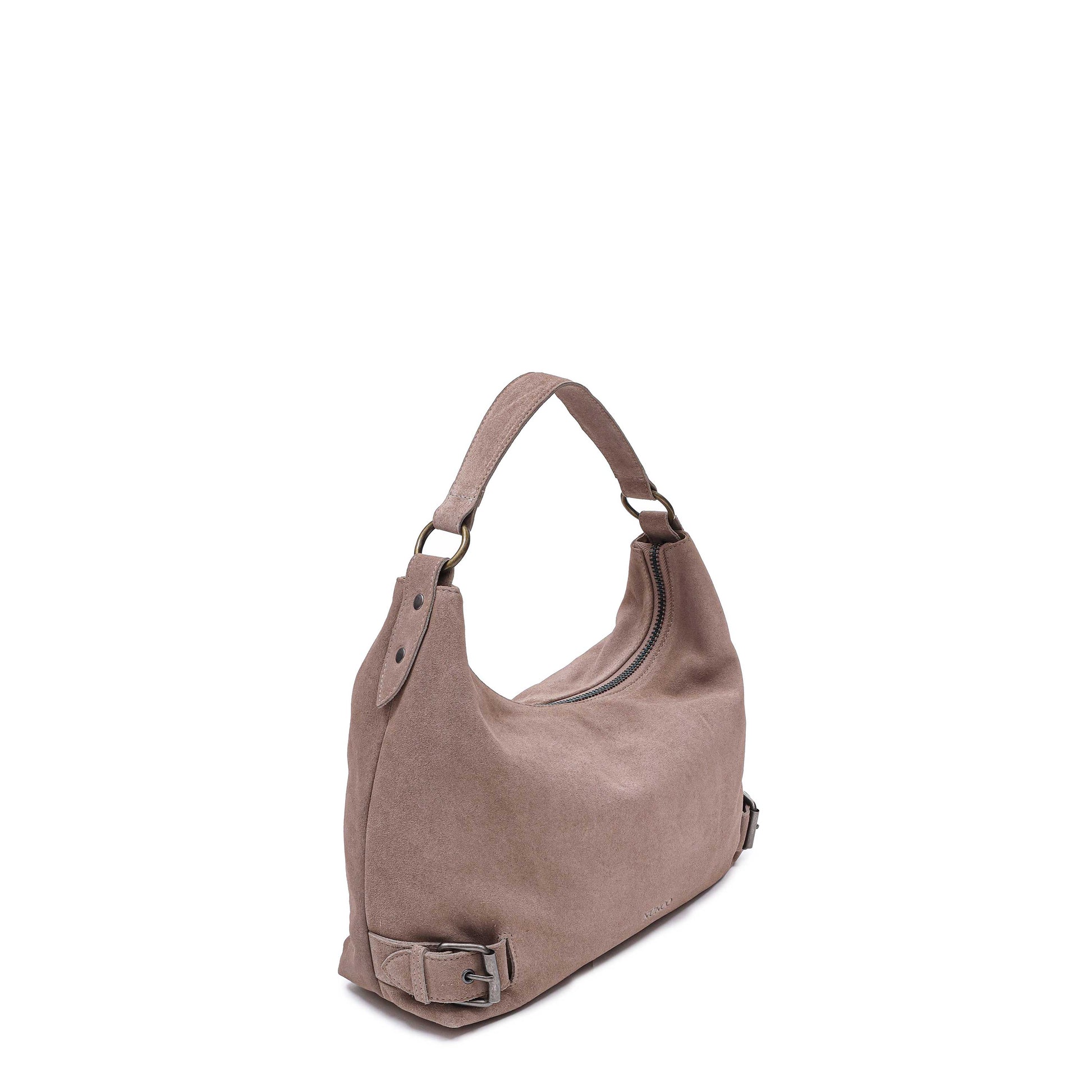 Núnoo Rio Suede Sand w. Antique Silver Shoulder bags Sand