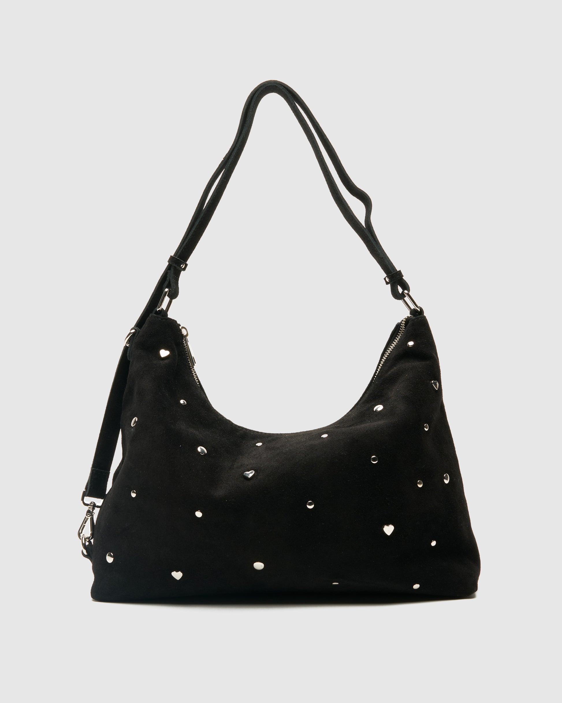 Núnoo Rio Sweetheart Suede Black Large Black