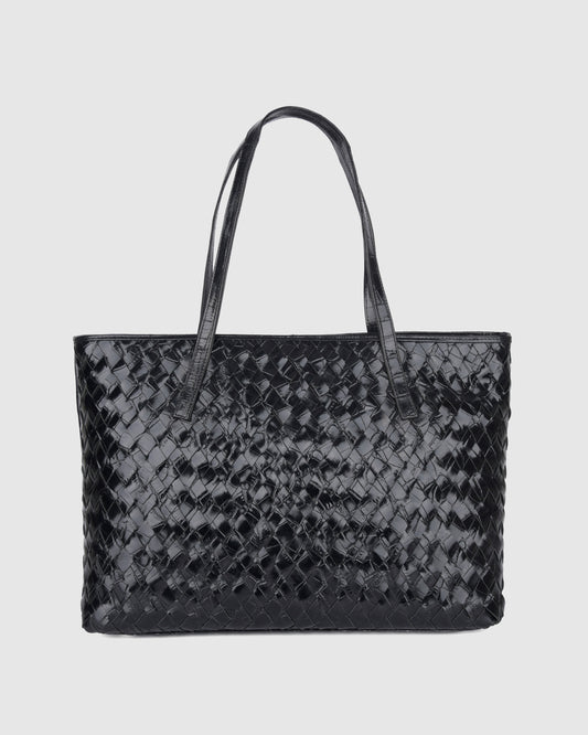 Núnoo Shopper Braided Texas Black Large Black